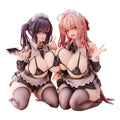 Original Character PVC Figurer 1/5 2-Set Koho Miya & Otsuhane Fuwari Illustration av Ninoude 18 cm Showmon