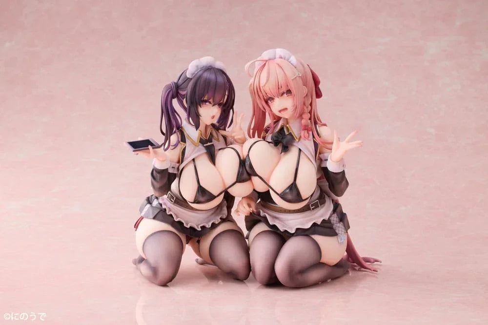 Original Character PVC Figurer 1/5 2-Set Koho Miya & Otsuhane Fuwari Illustration av Ninoude 18 cm Showmon