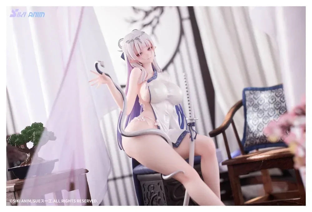 Original Character PVC Figur 1/7 The Color of the Blue - White Snake Deluxe Edition 20 cm SIKI ANIM