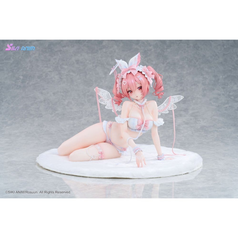 Original Character PVC Figure 1/4 White Rabbit Rosu Angel Ver. Illustrated by Rosuuri Bonus Edition 23 cm