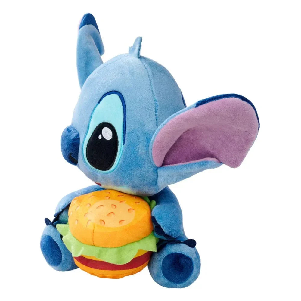 Lilo & Stitch Gosedjur Stitch med Burger 25 cm Simba