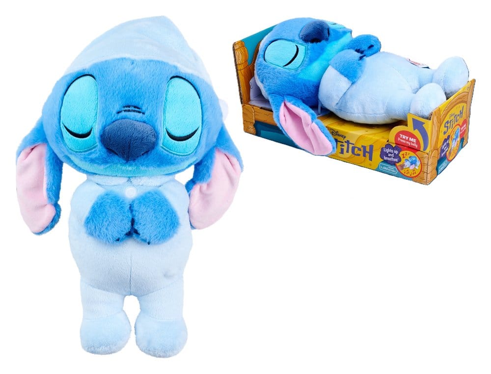 Disney gosedjur med ljudfunktion Sovande Stitch, 31 cm