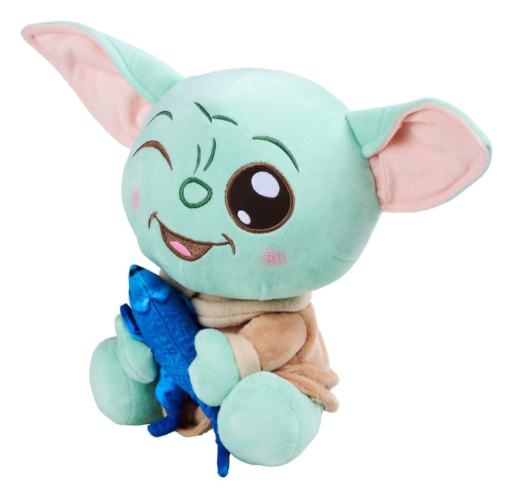 Star Wars Mandalorian gosedjur Grogu med ödla 25 cm