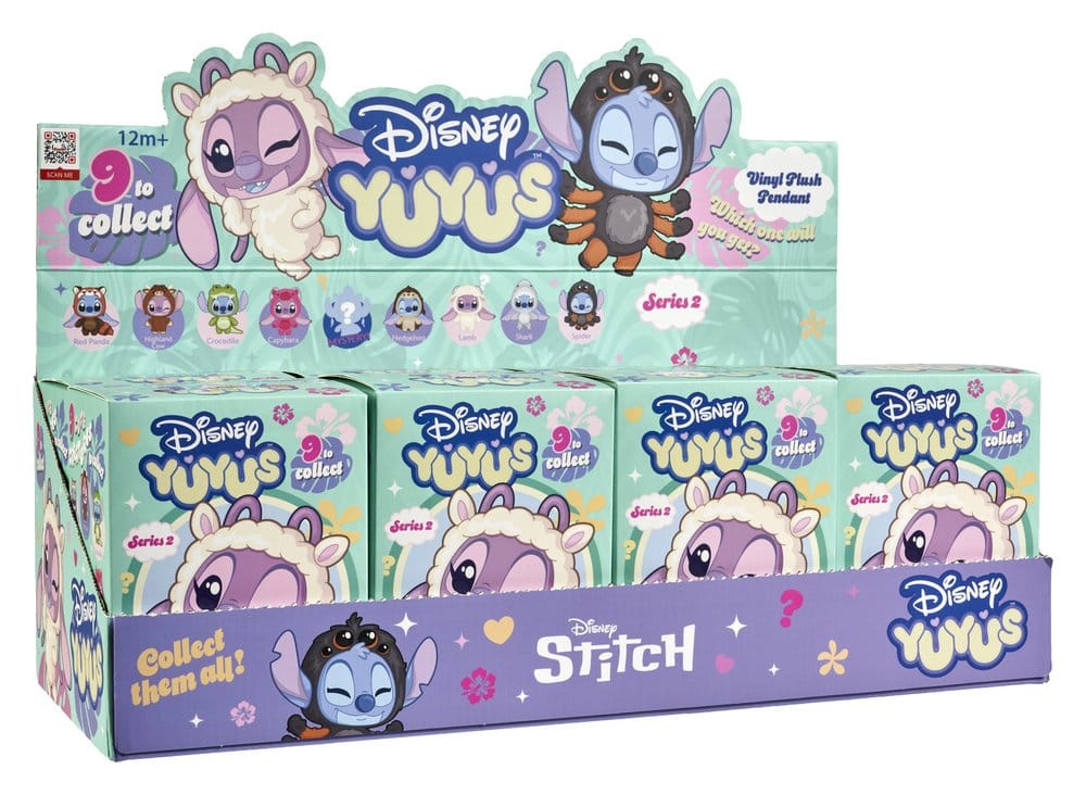 Disney YuYus gosedjursnyckelringar Våg 2 Stitch & Angel 13 cm Blindbox Display (8)