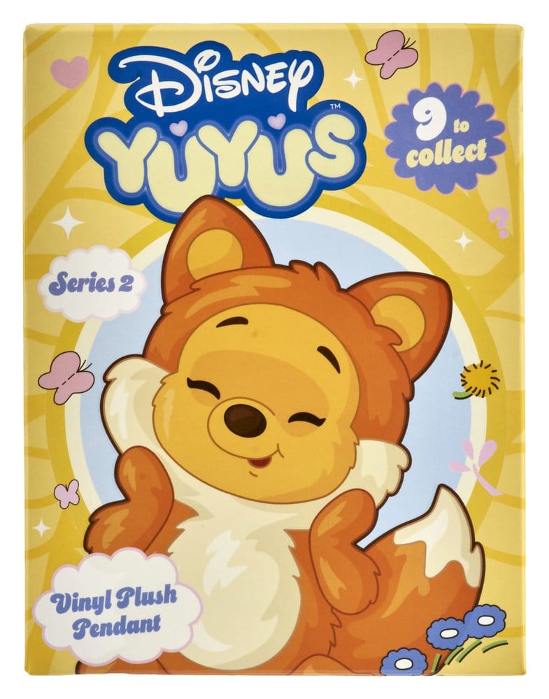 Disney YuYus gosedjursnyckelringar Våg 2 Nalle Puh 13 cm Blindbox Display (8 stycken)