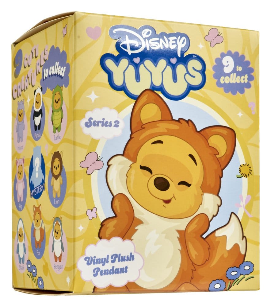 Disney YuYus gosedjursnyckelringar Våg 2 Nalle Puh 13 cm Blindbox Display (8 stycken)