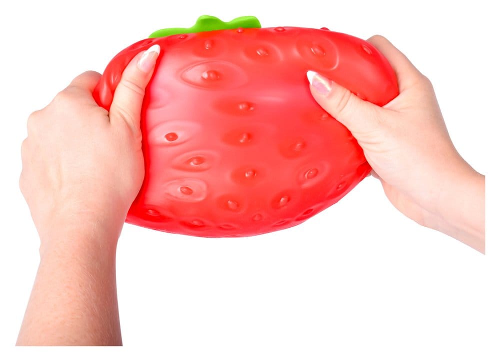 Squishy Stretch-figur Jordgubbe 15 cm Display (4-pack)