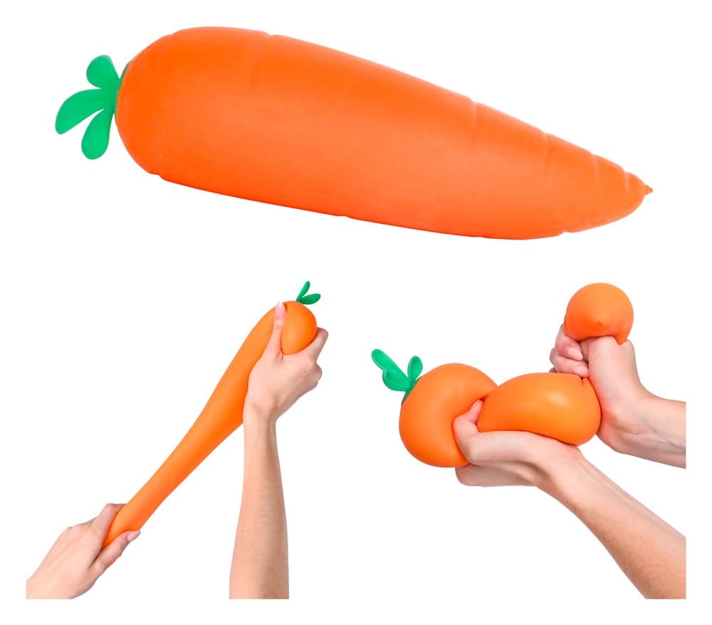 Mjuk och Tuggbar Stretchfigur Morot 28 cm Display (6)