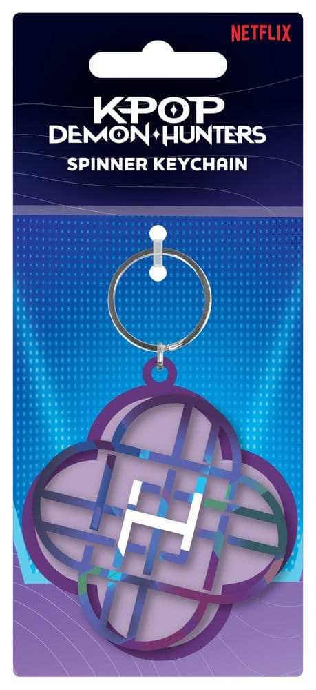 KPop Demon Hunters Metal Nyckelring Spinner Huntrix
