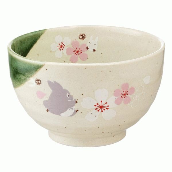 My Neighbor Totoro Mino Bowl Totoro Sakura Small - Officiellt Licensierad Keramikskål Skater