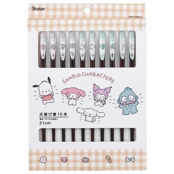 Sanrio 10-Pack Karaktärsorienterade Ättpinnar Skater