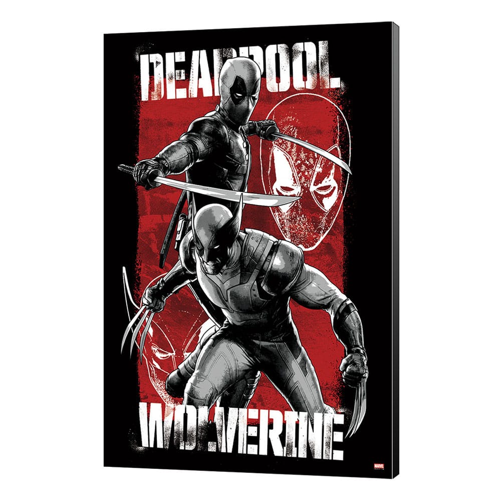 Marvel Träväggsdekoration Deadpool & Wolverine 03 Maximum Effort 35 x 50 cm