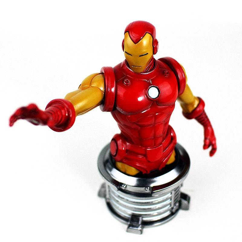 Marvel Bust Iron Man 17 cm – Officiellt Licensierad Samlarfigur Semic