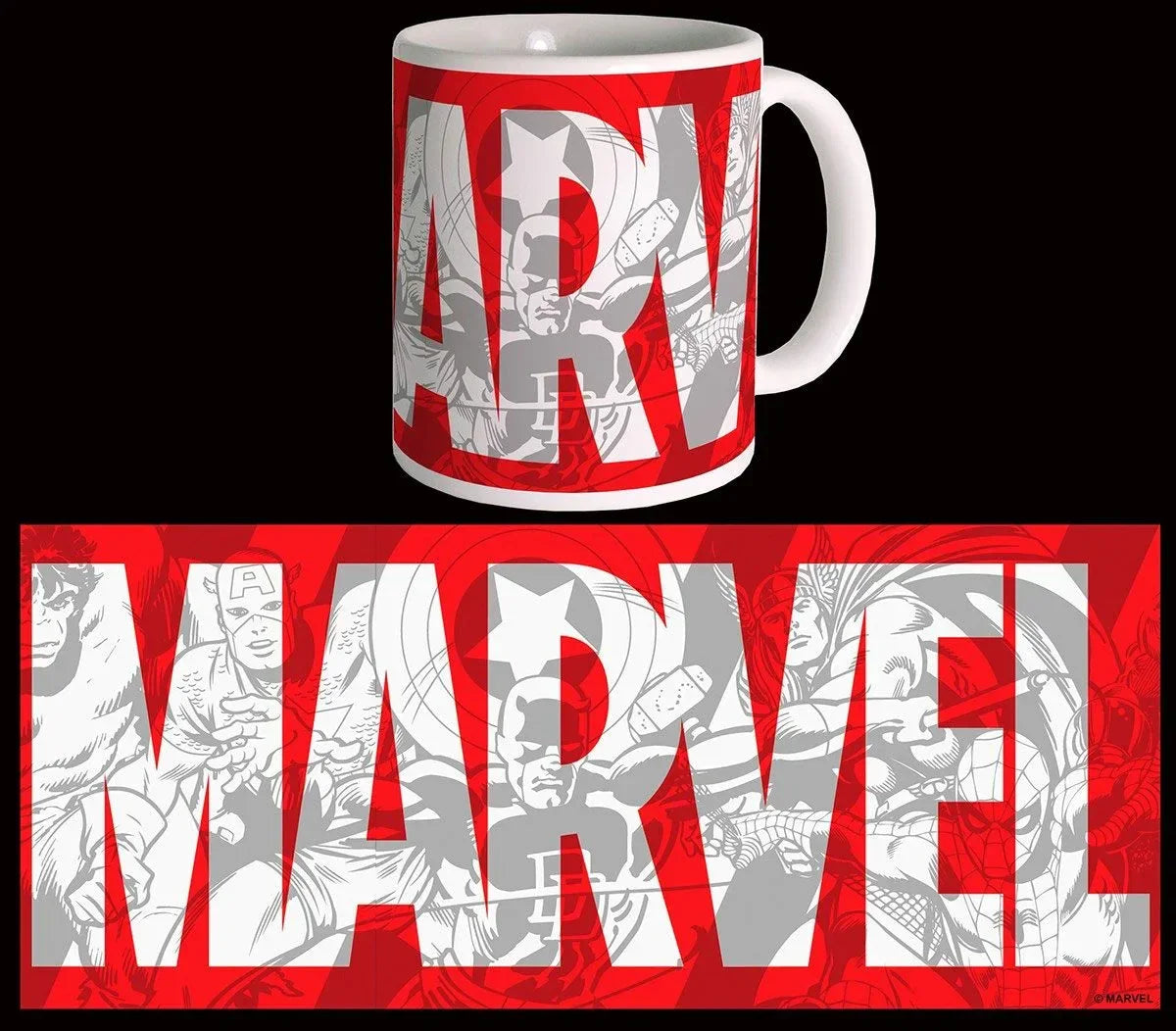 Marvel Comics Mugg med Stort Logotyp Semic