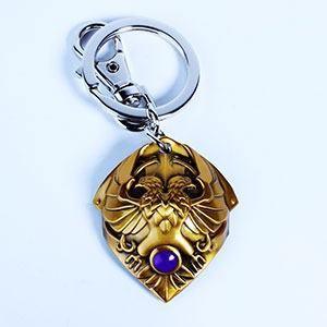 Warhammer 40K Metal Keychain - Custodian Shoulder Plate