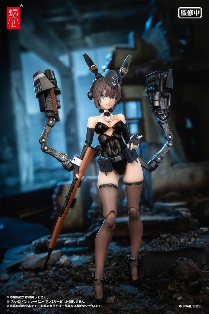 Original Character Action Figur Parts 1/12 - Valfria Vapendelar Panzer Bunny Anneliese Snail Shell