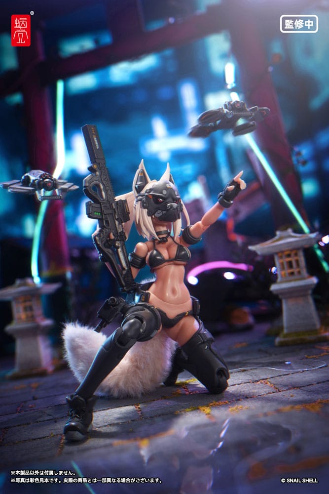 Original Karaktär Action Figur Kit 1/12 RA-04 Kitsunebi Senki Honoka Badklädder Ver. 15 cm Snail Shell