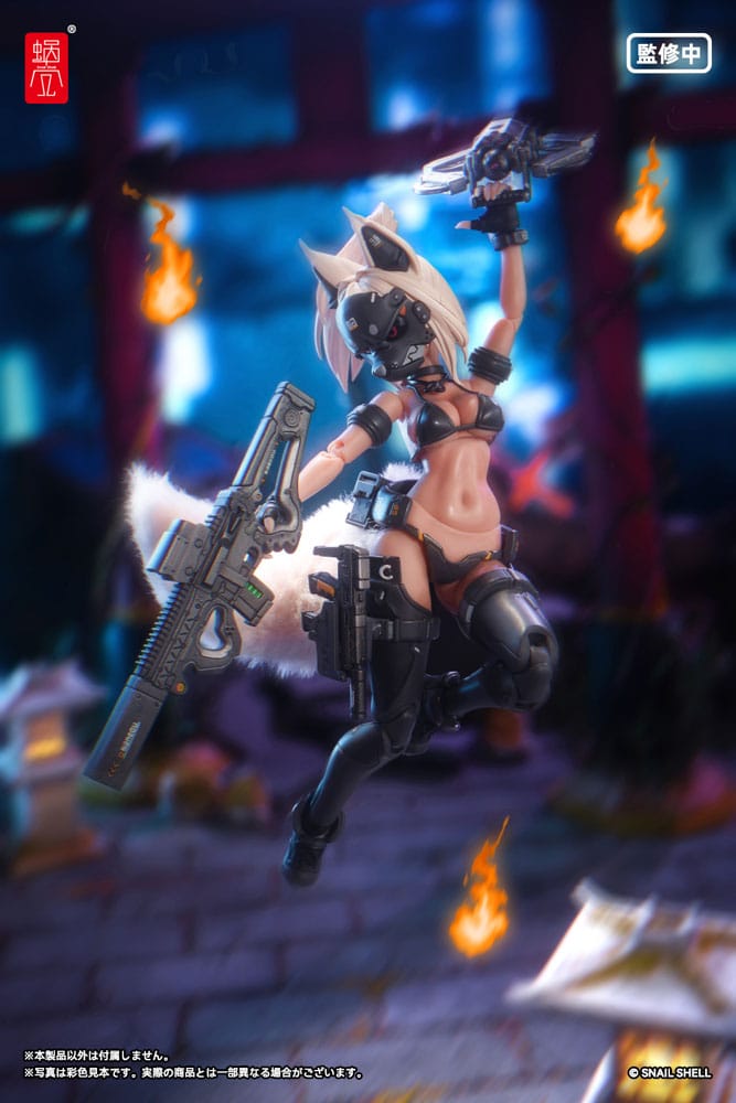 Original Karaktär Action Figur Kit 1/12 RA-04 Kitsunebi Senki Honoka Badklädder Ver. 15 cm Snail Shell