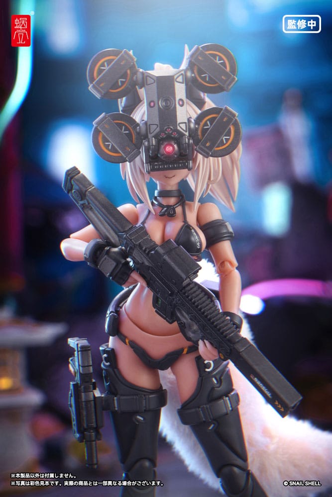 Original Karaktär Action Figur Kit 1/12 RA-04 Kitsunebi Senki Honoka Badklädder Ver. 15 cm Snail Shell