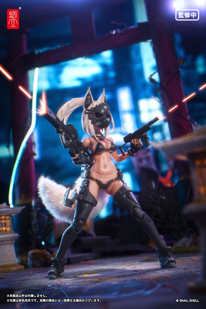 Original Karaktär Action Figur Kit 1/12 RA-04 Kitsunebi Senki Honoka Badklädder Ver. 15 cm Snail Shell