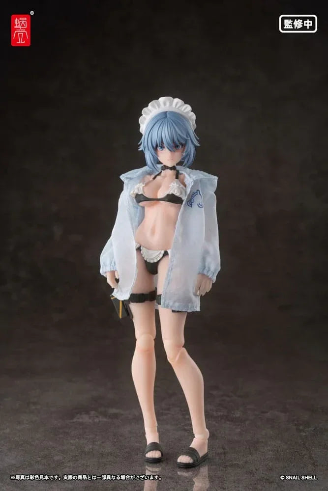 Original Karaktär Action Figur Kit 1/12 RA-04 Kitsunebi Senki Honoka Badkläder Ver. 15 cm Snail Shell
