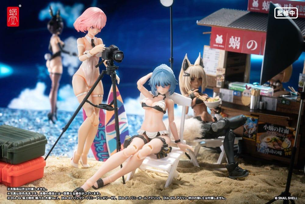 Original Karaktär Action Figur Kit 1/12 RA-04 Kitsunebi Senki Honoka Badkläder Ver. 15 cm Snail Shell