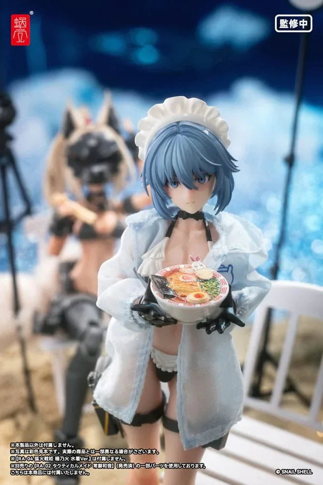 Original Karaktär Action Figur Kit 1/12 RA-04 Kitsunebi Senki Honoka Badkläder Ver. 15 cm Snail Shell