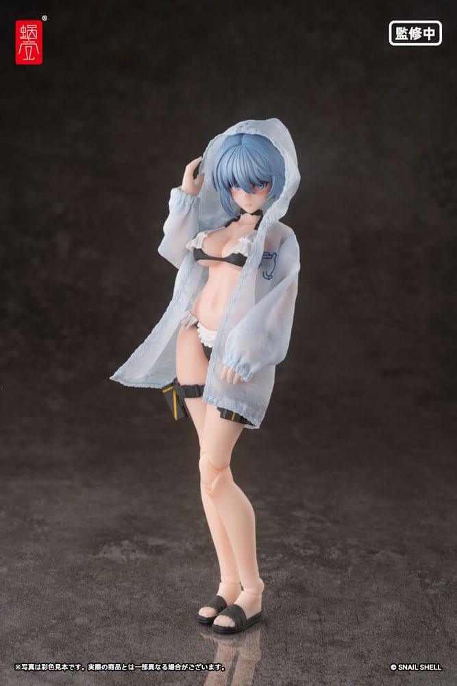 Original Karaktär Action Figur Kit 1/12 RA-04 Kitsunebi Senki Honoka Badkläder Ver. 15 cm Snail Shell