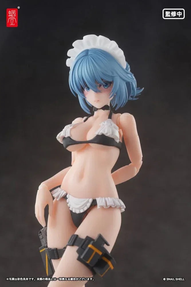 Original Karaktär Action Figur Kit 1/12 RA-04 Kitsunebi Senki Honoka Badkläder Ver. 15 cm Snail Shell