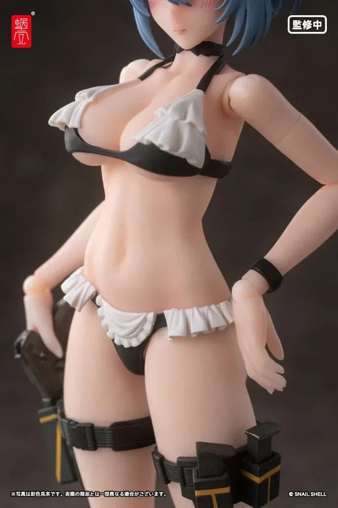 Original Karaktär Action Figur Kit 1/12 RA-04 Kitsunebi Senki Honoka Badkläder Ver. 15 cm Snail Shell