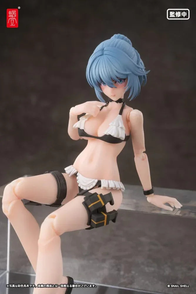 Original Karaktär Action Figur Kit 1/12 RA-04 Kitsunebi Senki Honoka Badkläder Ver. 15 cm Snail Shell