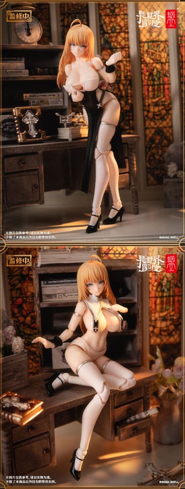 Original Karaktär Action Figur Kit 1/12 RPG-02 Sister Muse Asdo 15 cm Snail Shell