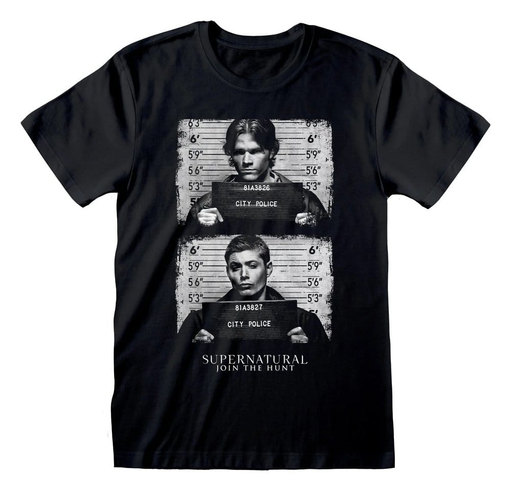 Supernatural T-Shirt Line Up Black Size XL
