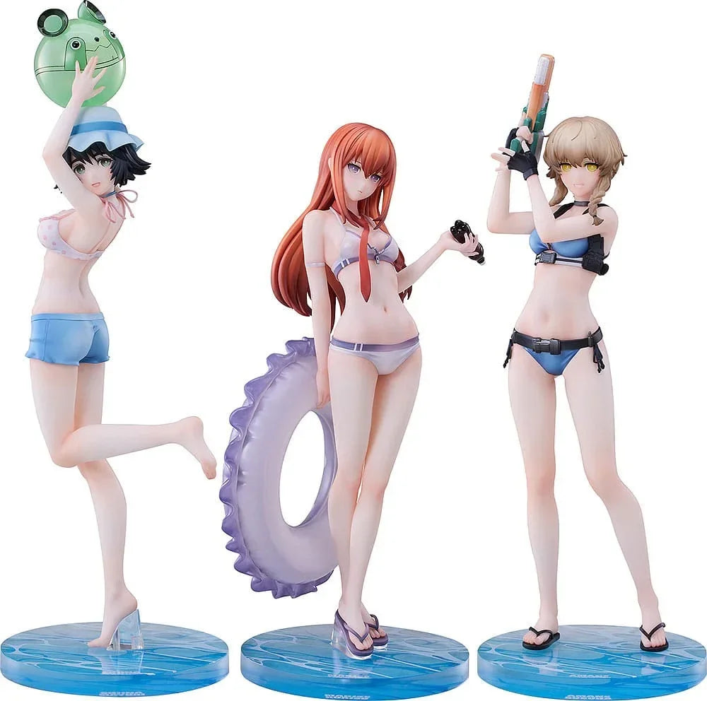 Steins Gate PVC Figurer 3-Pack 1/7 Suzuha Amane, Kurisu Makise, Mayuri Shiina Swimsuit Ver. Solarain