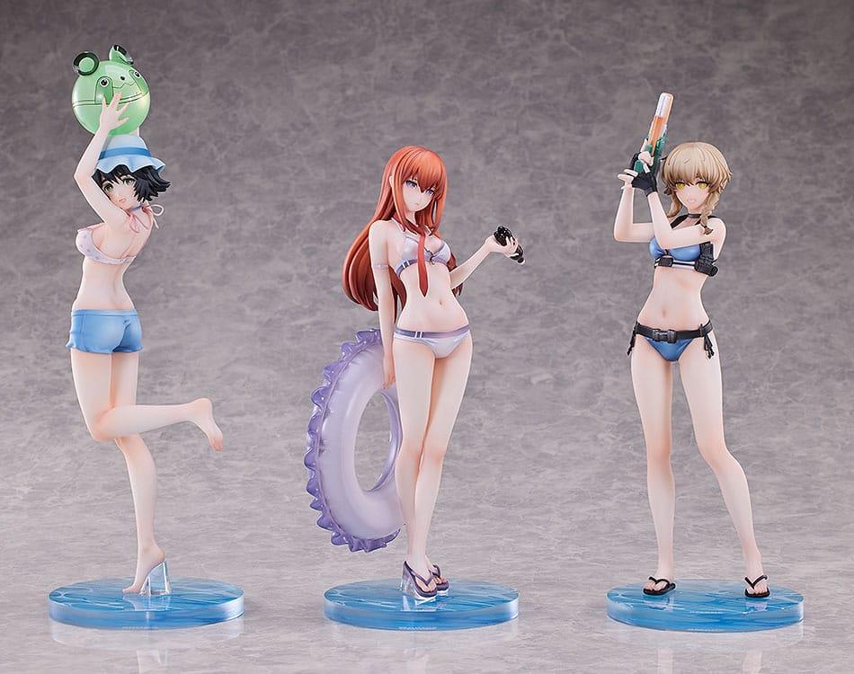 Steins Gate PVC Figurer 3-Pack 1/7 Suzuha Amane, Kurisu Makise, Mayuri Shiina Swimsuit Ver. Solarain