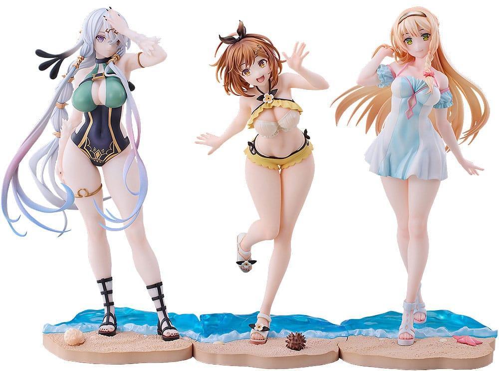 Atelier Ryza: Ever Darkness & the Secret Hideout PVC Figurer 3-Pack - 1/7 Ryza, Klaudia, Lila: Badklädesversion Solarain
