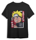 Naruto Shippuden T-shirt Smile svart storlek XL