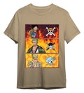 One Piece T-Shirt Monkey D. Luffy & Roronoa Zoro & Sanji Sand