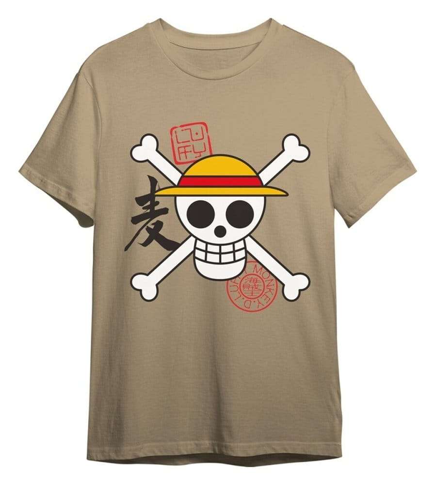 One Piece T-Shirt Skull Sand