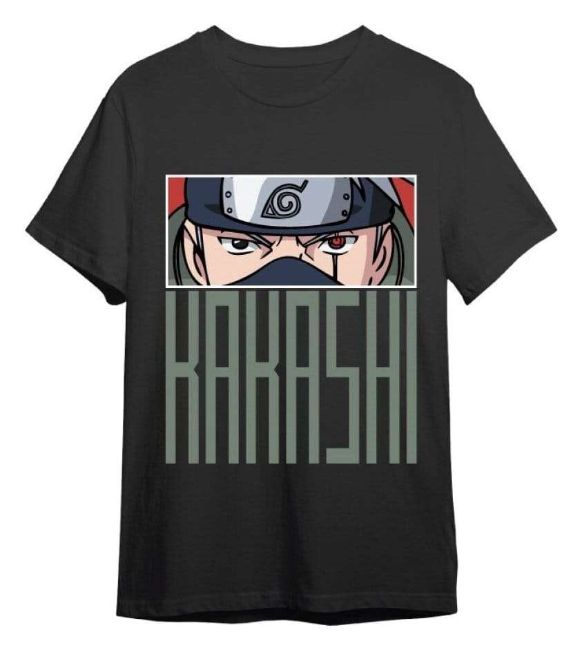 Naruto T-Shirt Kakashi Eyes Black