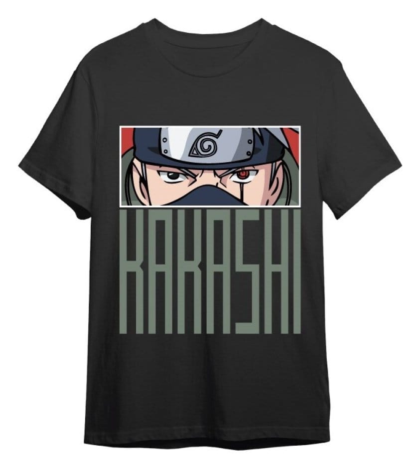 Naruto T-Shirt Kakashi Eyes Black