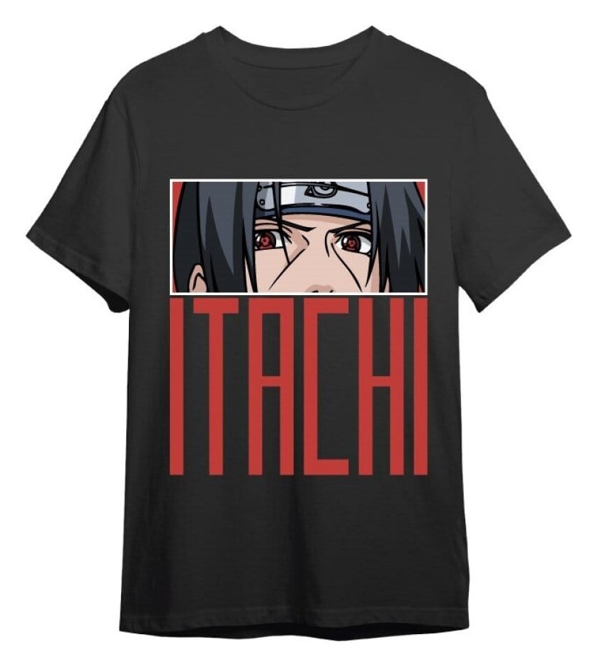 Naruto Shippuden T-Shirt Itachi Eyes Black