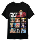 One Piece T-Shirt Straw Hat Crew Svart Storlek XL