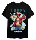 One Piece T-Shirt Monkey D. Luffy Mapa Black