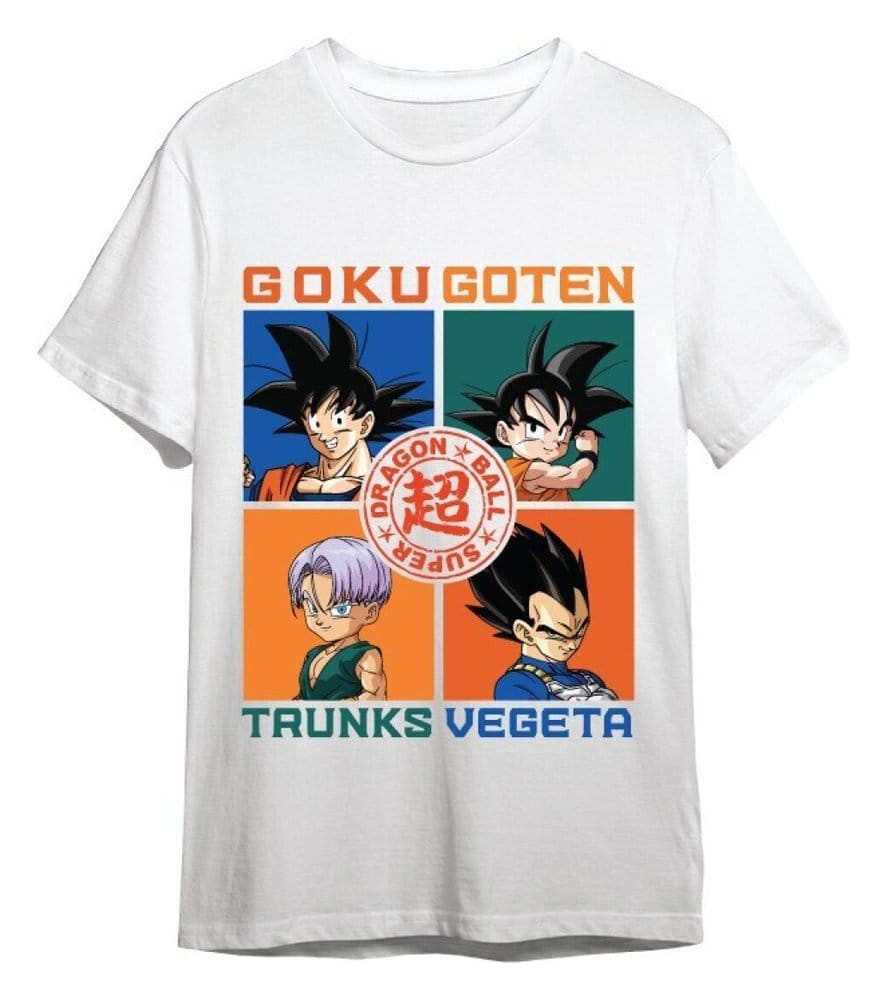 Dragon Ball Super T-Shirt Goku, Goten, Trunks, Vegeta White