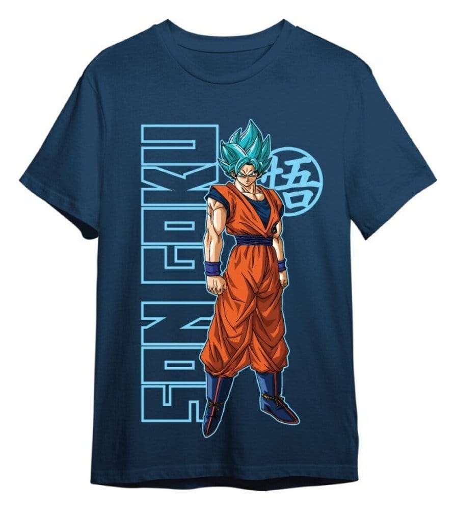 Dragon Ball Super T-shirt Goku Super Saiyan Blue Denim XXL