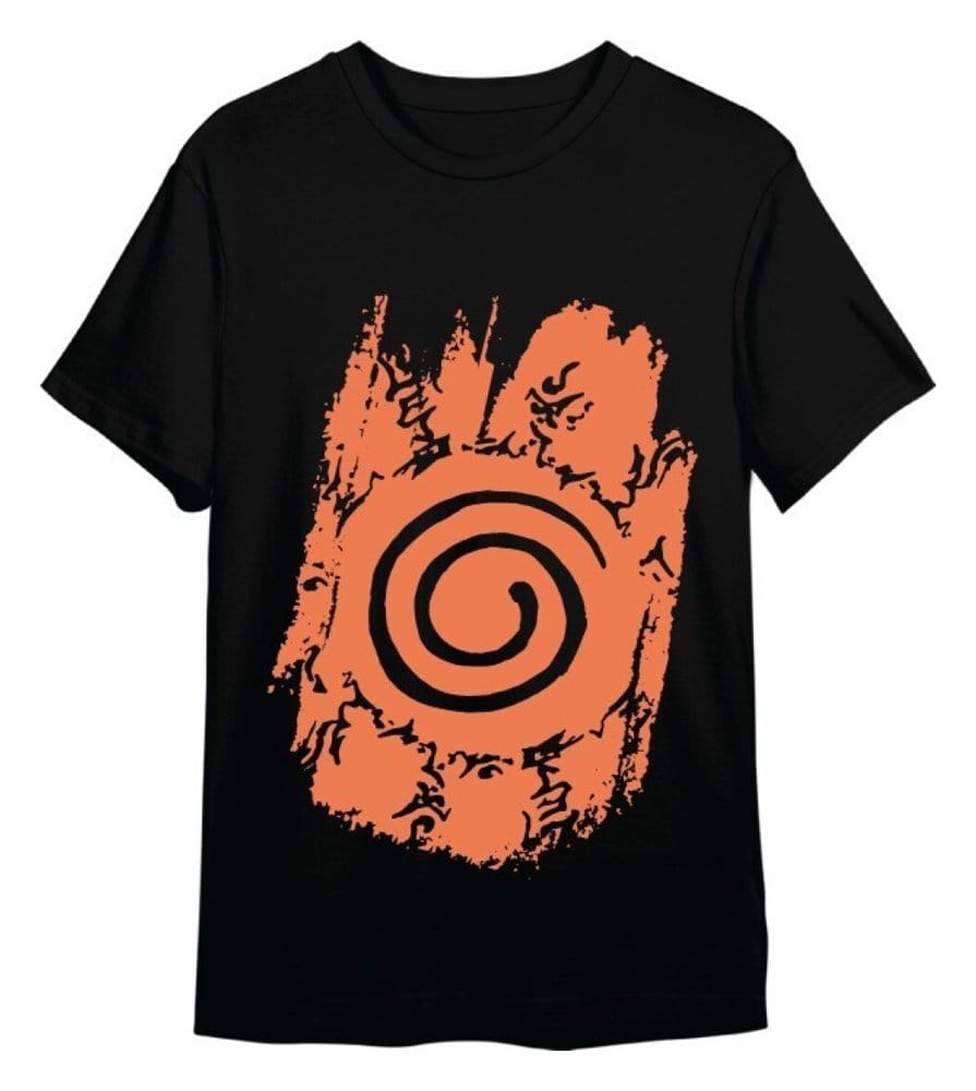 Naruto Shippuden T-Shirt Retro Logo Black