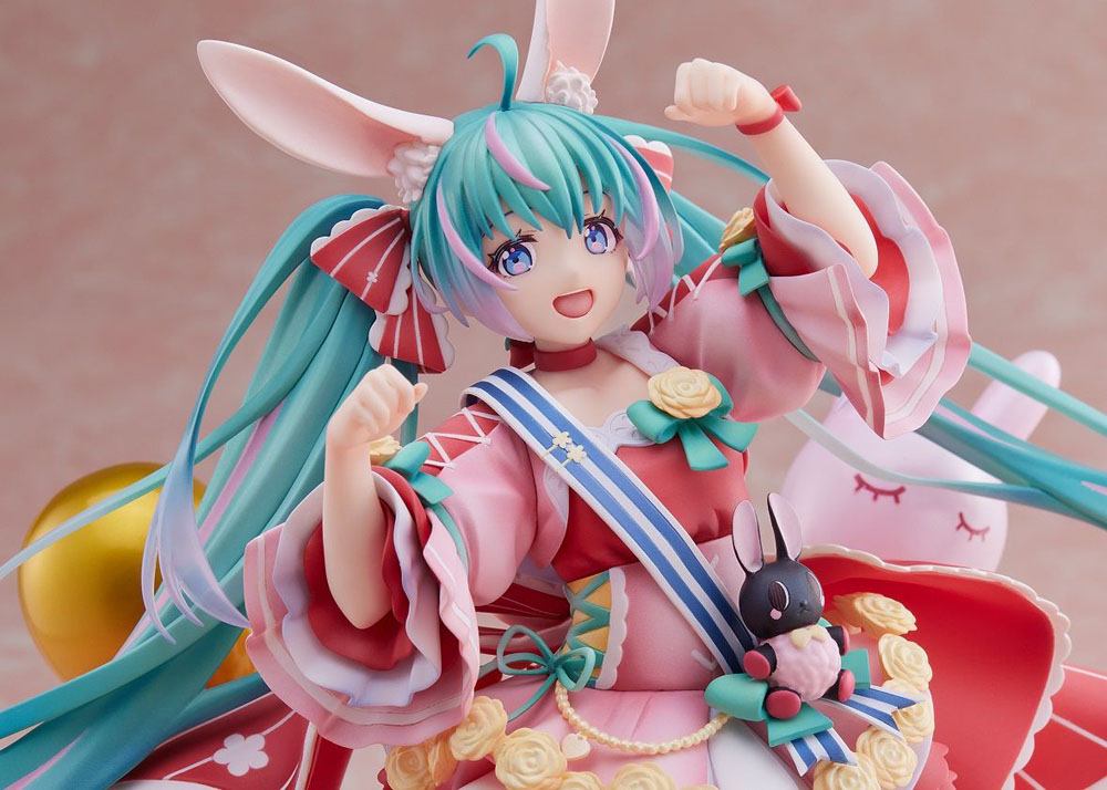 Miku Hatsune PVC Figur 1/7 Miku Hatsune Birthday 2021 (Pretty Rabbit Ver.) av Spiritale 21 cm Square-Enix