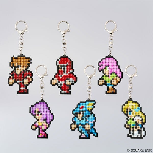 Final Fantasy Pixel Remaster Gör-det-själv Pixel konst Nyckelringskollektion Vol.2 Blind Box Display (6)