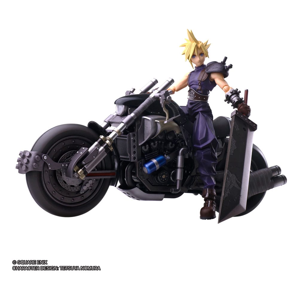 FINAL FANTASY VII BRING ARTS Action Figur - Cloud Strife & Hardy-Daytona 15 cm Square-Enix